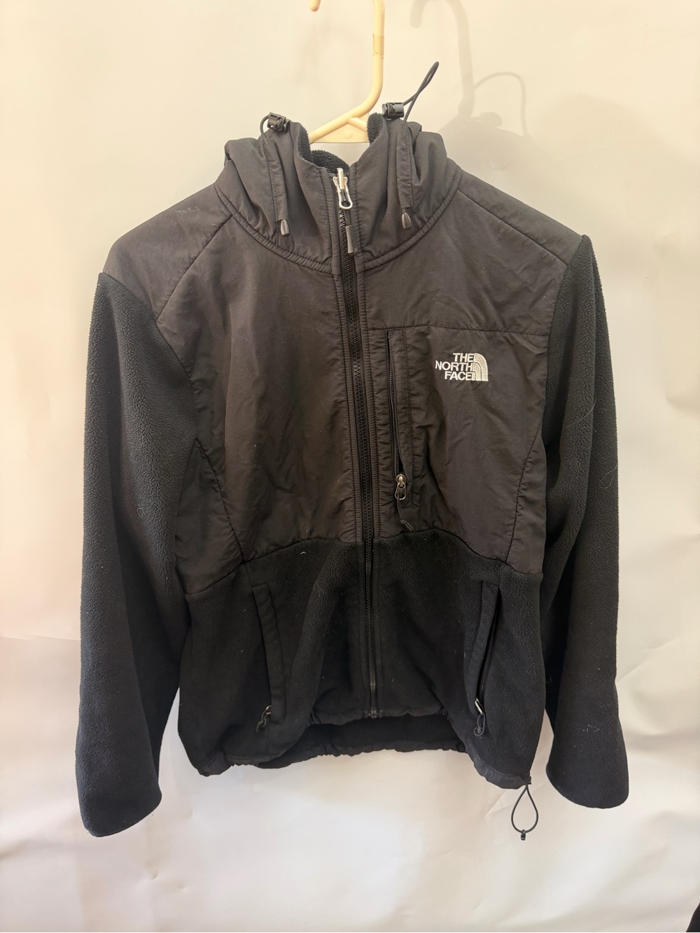 The North Face Black Fleece Jacket with Hood women’s size medium
